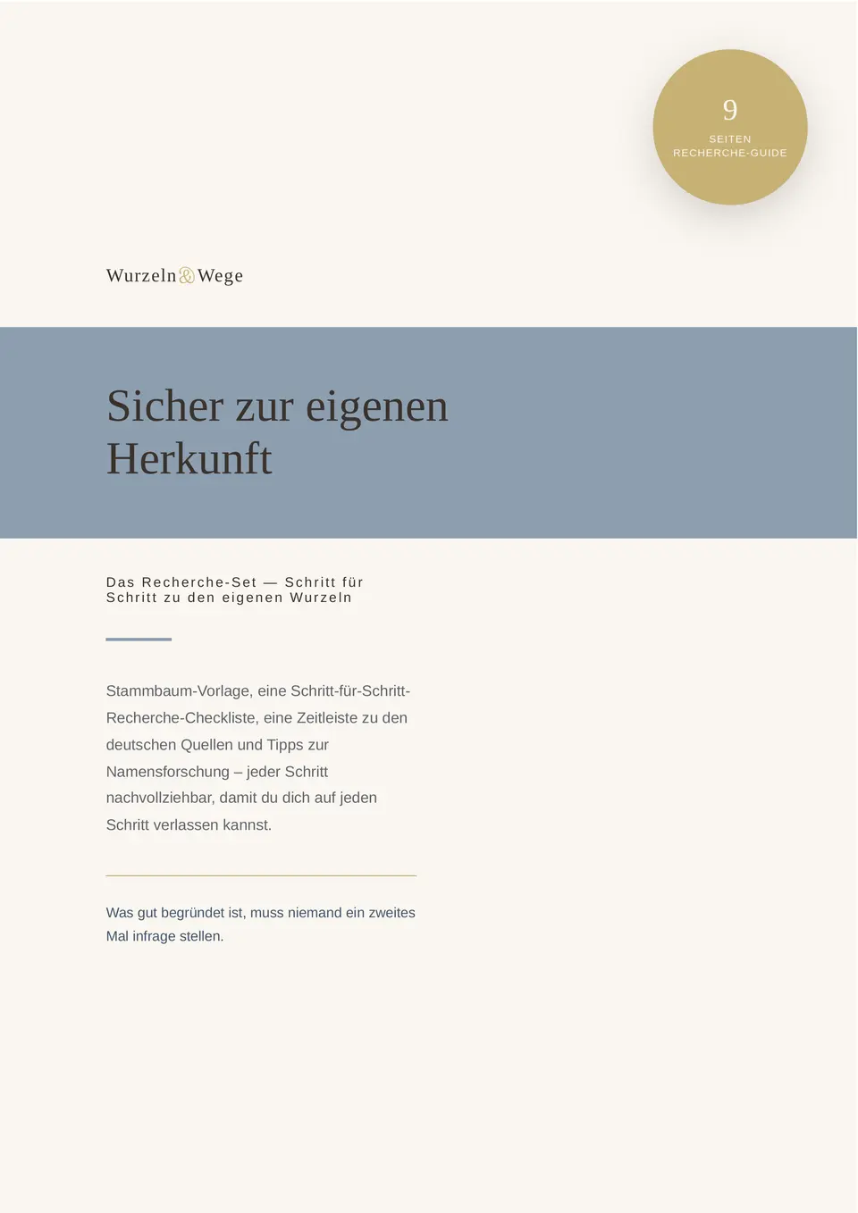 Cover von „Ahnenforschung – Das Recherche-Set“